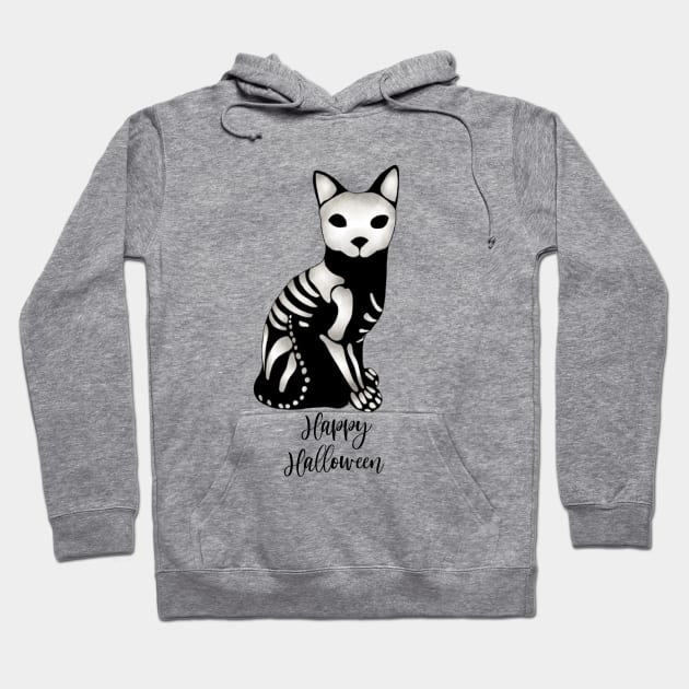 Spooky cat Hoodie by Unalome_Designs